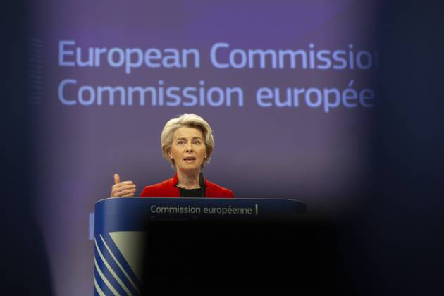 Ursula Von Der Leyen and the Director of the International Energy Agency, Fatih BIROL, held a joint press conference today on gas supplies for 2023. NicolasxLandemardx xLexPictorium LePictorium_0271365