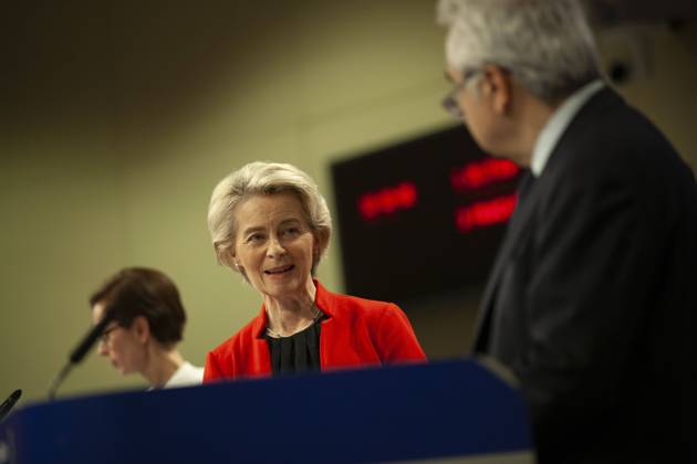 Ursula Von Der Leyen and the Director of the International Energy Agency, Fatih BIROL, held a joint press conference today on gas supplies for 2023.  NicolasxLandemardx xLexPictorium LePictorium_0271367