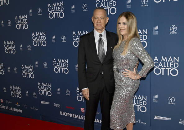Tom Hanks and Rita Wilson arrive to the premiere of the movie A Man Called Otto at Rigoletto cinema in Stockholm, Sweden, 13 December 2022 Poto Henrik Montgomery TTT kod 10060 STOCKHOLM SWEDEN x10060x,  Copyright: xHenrikxMontgomery TTx A MAN CALLED OTTO PREMIERE