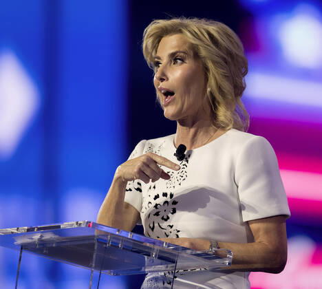 December 17, 2022 - Phoenix, Arizona, USA - Fox News host LAURA INGRAHAM speaks at Turning Point USA s AmericaFest 2022. Phoenix USA - ZUMAce6_ 20221217_zaf_ce6_022 Copyright: xBrianxCahnx