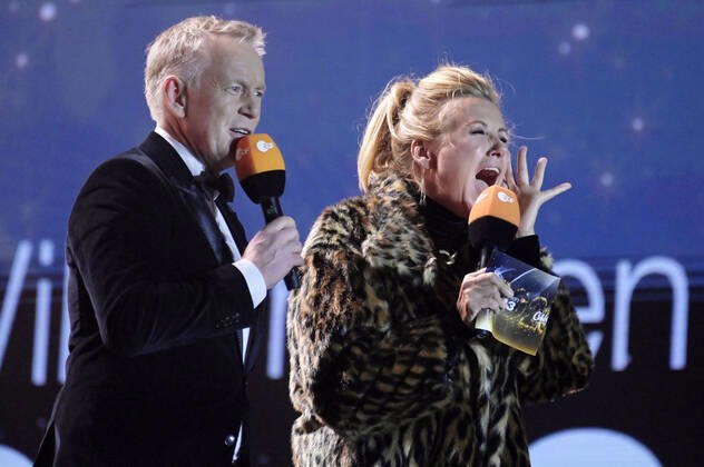 Johannes B Kerner and Andrea Kiewel in the New Years Eve show Celebrate at the Gate Welcome 2023 at the Brandenburg Gate Berlin, 31 12 2022 Foto:xF.xKernx xFuturexImage