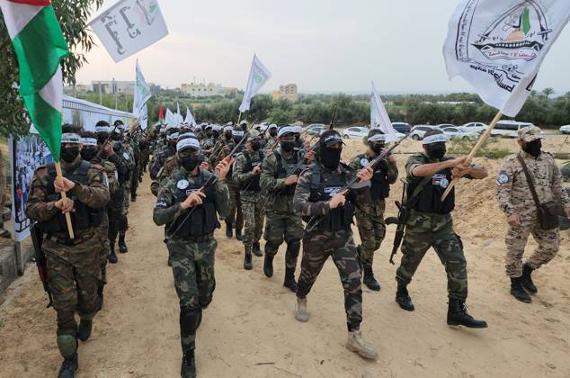 Militants of Al-Ansar Brigades, the military wing of the Palestinian al-Ahrar movement, participates in a military exercise, in Khan Younis in the southern of Gaza strip Militants of Al-Ansar Brigades, the military wing of the Palestinian al-Ahrar movement, participates in a military exercise, in Khan Younis in the southern of Gaza strip on January 01, 2023. Photo by Ashraf Amra apaimages Khan Younis Gaza Strip Palestinian Territory 010123_KHANYOUNIS_ASH_1_00 (18) Copyright: xapaimagesxAshrafxAmrax xapaimagesx