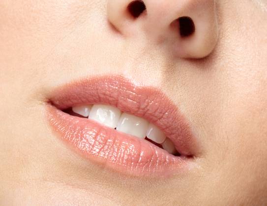 Closeup macro portrait of female part of face. Human woman lips with day beauty makeup Human mouth and nose. Closeup macro portrait of female part of face. Woman lips with day beauty makeup. Copyright: xZoonar.com SergeyxPistyazhnyukx(SergxZastavkin)x 15631268 ,model released, Symbolfoto ,property released