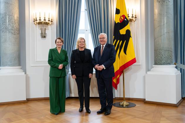 Eva Högl, Commissioner for the Armed Forces of the German Bundestag New Years reception of Federal President Frank Walter Steinmeier and Elke Büdenbender at Bellevue Palace in Berlin, with Eva Högl, Commissioner for the Armed Forces of the German Bundestag Berlin Berlin GER