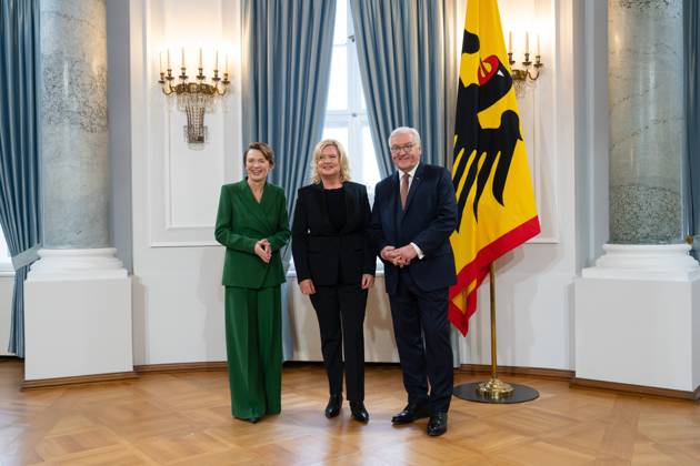 Eva Högl, Commissioner for the Armed Forces of the German Bundestag New Years reception of Federal President Frank Walter Steinmeier and Elke Büdenbender at Bellevue Palace in Berlin, with Eva Högl, Commissioner for the Armed Forces of the German Bundestag Berlin Berlin GER