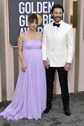Tom Pelphrey and Kaley Cuoco at the 80 Golden Globe Awards at the Beverly Hilton Hotel Beverly Hills, 10 01 2023. Foto:xD.xBedrosianx xFuturexImage