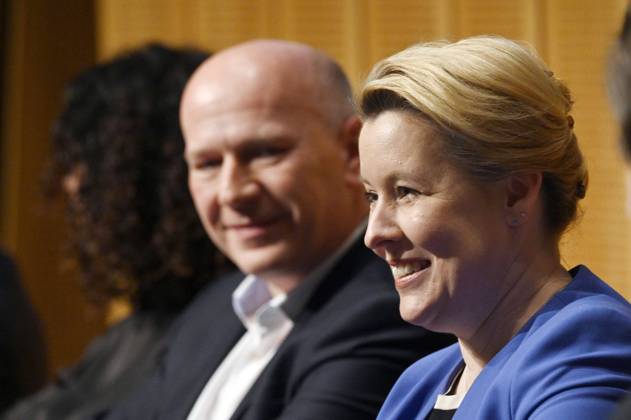 Kai Wegner and Franziska Giffey at the top-level meeting for the repeat election to the House of Representatives 2023 in the Ludwig Erhard House Berlin, 16 01 2023 Foto:xF.xKernx xFuturexImage