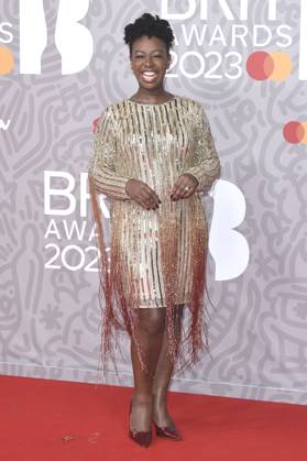 Yolanda Brown at the 43 BRIT Awards 2023 ceremony at the O2 Arena London, 11 02 2023. Foto:xS.xVasx xFuturexImage