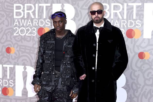 Fireboy DML with guest at the 43 BRIT Awards 2023 ceremony at the O2 Arena London, 11 02 2023 Foto:xS.xVasx xFuturexImage