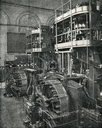 Bypass dynamo of the Berlin power plant, Germany 1900s 