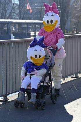 Fasnächtler dressed as Dortel Duck, Lucerne, Switzerland, 16 02 2023