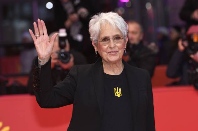 Joan Baez at the Berlinale 2023 73 Berlin International Film Festival in front of the Berlinale Palast The documentary Joan Baez I Am A Noise will screen in the Panorama program Berlin, 17 02 2023. Foto:xC.xNiehausx xFuturexImage