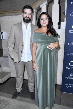Almila Bagriacik with partner Finn Christoph Stroeks at the Berlin Opening Night by Gala, UFA and RTL as part of the Berlinale 2023 73 Berlin International Film Festival at Hotel SO Berlin Das Stue Berlin, 16 02 2023. Foto:xN.xKubelkax xFuturexImage