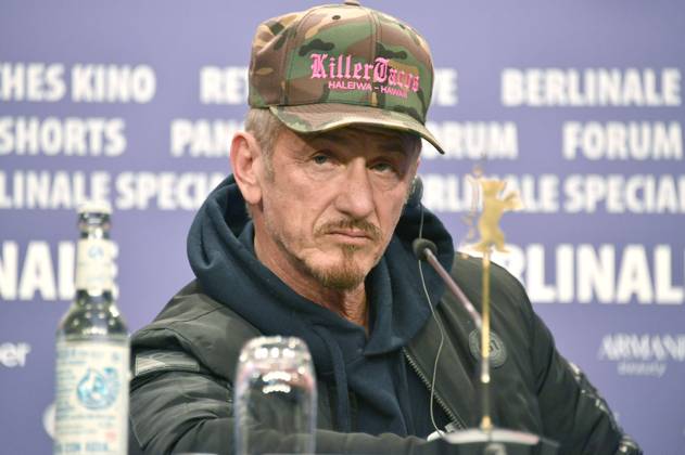 Sean Penn at the press conference for the documentary Superpower at the Berlinale 2023 73 Berlin International Film Festival at the Hotel Grand Hyatt Berlin, 18 02 2023. Foto:xN.xKubelkax xFuturexImage