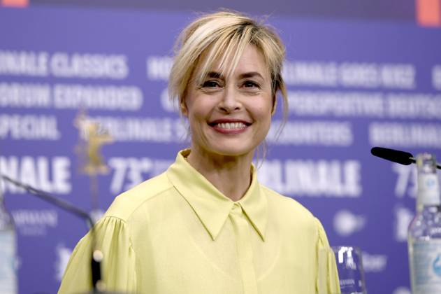 Susanne Wolff at the press conference for the feature film Sisi Ich at the Berlinale 2023 73 Berlin International Film Festival at the Hotel Grand Hyatt Berlin, 19 02 2023 Foto:xC.xNiehausx xFuturexImage
