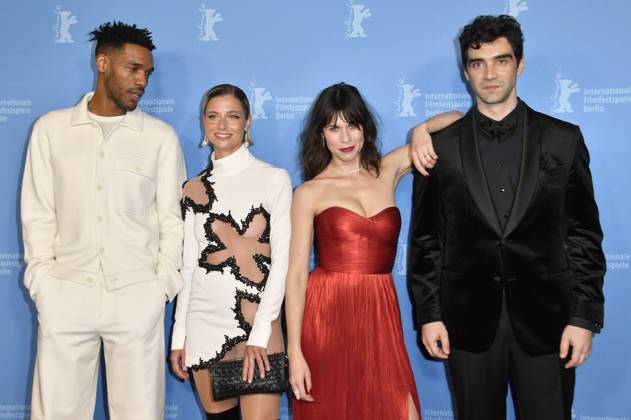 Parker Sawyers, Svenja Jung, Ana Ularu and Alec Secareanu at the premiere of the TV series Spy Master at the Berlinale 2023 73 Berlin International Film Festival at Zoo Palast Berlin, 20 02 2023. Foto:xN.xKubelkax xFuturexImage