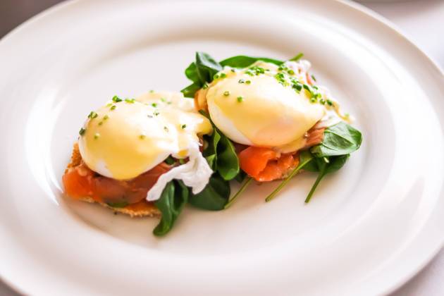 Luxury breakfast, brunch and food recipe, poached eggs with salmon and greens on gluten-free toast for restaurant menu and gastronomy Luxury breakfast, brunch and food recipe, poached eggs with salmon and greens on gluten-free toast for restaurant menu and gastronomy branding Copyright: xZoonar.com Annelevenx-xanneleven.co.ukx 19266232