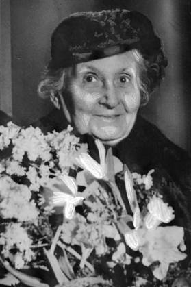 ARCHIVE 1950 Maria Montessori arriving in Gothenburg 18 Feb 1950 Photo cod 194 Image retouched COPYRIGHT PRESSENS BILD x194x  Copyright: xPressensxBildx