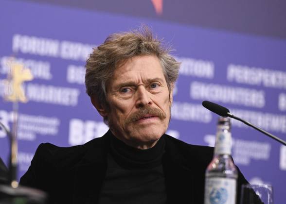 <p>Schauspieler Willem Dafoe am 20. Februar 2023 während einer Pressekonferenz auf der Berlinale. Deutschland Berlin Copyright: RetoxKlar