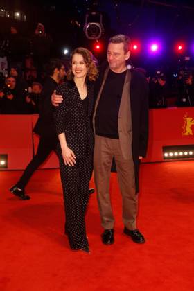 Berlinale Closing Night and Award Ceremony Paula Beer and Christian Petzold on the red carpet at the Berlinale Closing Night and Award Ceremony at the 73 Berlinale at the Berlinale Palast in Berlin Copyright: xEventpressxGolejewskix