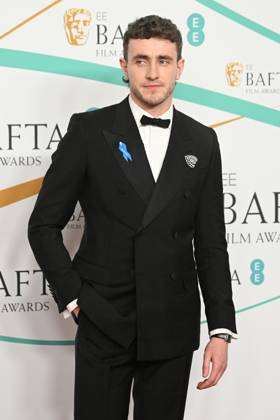 Paul Mescal attends the EE BAFTA Film Awards 2023 at The Royal Festival Hall in London. FEBRUARY 19th 2023  RHDx2332