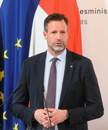 20230306 Praesentation der Kriminalstatistik 2022 WIEN, OESTERREICH - 6. MAERZ: Direktor des Bundeskriminalamtes Andreas Holzer bei der Praesentation der Kriminalstatistik 2022 im Innenministerium am 6. Maerz, 2023 in Wien, Oesterreich. 230306_SEPA_32_042 Copyright: xMartinxJuenx SEPAxMedia
