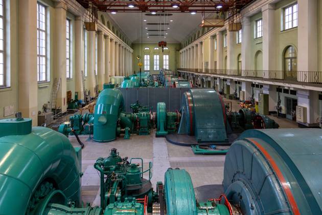 Hydroelectric Power Station Hydroelectric Power Station, Overview of the turbines Copyright: xZoonar.com BernhardxKlarx 12773099