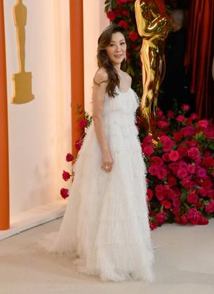 Michelle Yeoh attends the 95th annual Academy Awards at the Dolby Theatre in the Hollywood section of Los Angeles on Sunday, March 12, 2023.  LAP2023031211207 JIMxRUYMEN