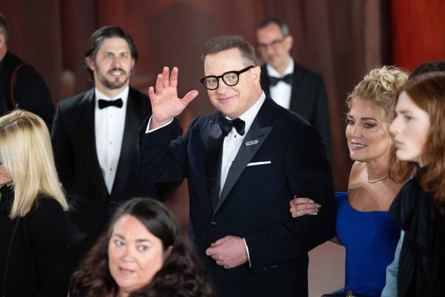 Nominee Brendan Fraser arrives on the red carpet of The 95th OscarsÂ® at the DolbyÂ® Theatre at Ovation Hollywood on Sunday, March 12, 2023.  Copyright: xA.M.P.A.S.x 34494-389PLX