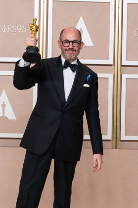 Edward Berger poses backstage with the OscarÂ® for International Feature FIlm during the live ABC telecast of the 95th OscarsÂ® at DolbyÂ® Theatre at Ovation Hollywood on Sunday, March 12, 2023.  Copyright: xA.M.P.A.S.x 34494-550PLX