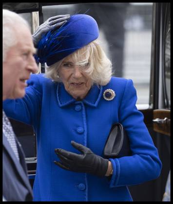 . 13 03 2023. London, United Kingdom. Camilla, Queen Consort, arriving at the Commonwealth Day service at Westminster Abbey in London.  xStephenxLockx xi-Imagesx IIM-24226-0110