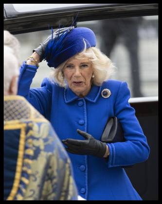 . 13 03 2023. London, United Kingdom. Camilla, Queen Consort, arriving at the Commonwealth Day service at Westminster Abbey in London.  xStephenxLockx xi-Imagesx IIM-24226-0112