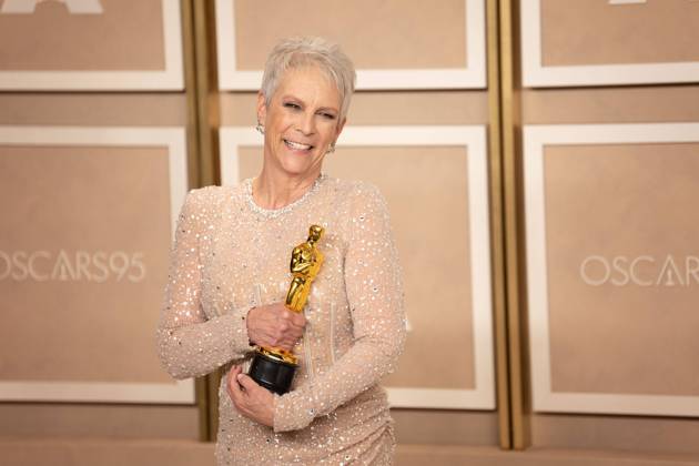 March 13, 2023, Los Angeles, California, USA: Jamie Lee Curtis in the press room of the 95th Annual Academy Awards on Sunday March 12, 2023 at the Dolby Theater in Hollywood, California. BNS PI Los Angeles USA - ZUMAp124 20230313_zaa_p124_052 Copyright: xBURTxHARRISx