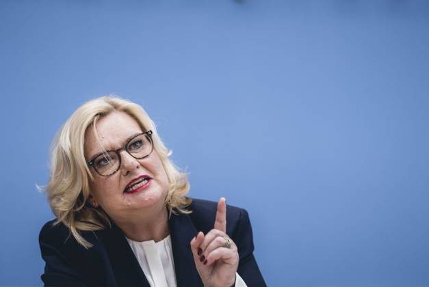 The Commissioner for the Armed Forces of the German Bundestag, Eva Hoegl SPD in the context of the presentation of the Annual Report 2022 at the Federal Press Conference Berlin, 14 03 2023 Berlin Germany. Copyright: xXanderxHeinl photothek.dex