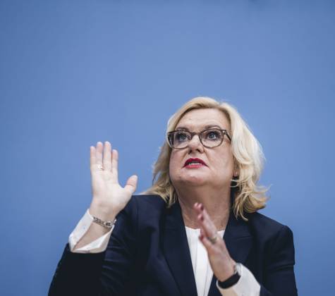The Commissioner for the Armed Forces of the German Bundestag, Eva Hoegl SPD in the context of the presentation of the Annual Report 2022 at the Federal Press Conference Berlin, 14 03 2023 Berlin Germany. Copyright: xXanderxHeinl photothek.dex
