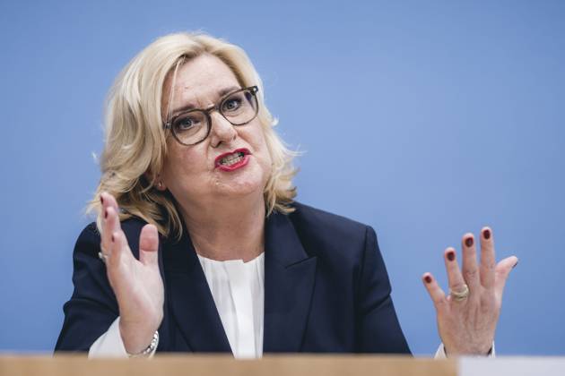 The Commissioner for the Armed Forces of the German Bundestag, Eva Hoegl SPD in the context of the presentation of the Annual Report 2022 at the Federal Press Conference Berlin, 14 03 2023 Berlin Germany. Copyright: xXanderxHeinl photothek.dex