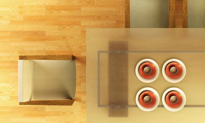 3d rendering of modern dining scene Copyright: xDmitryxKutlayevx xDesignxPicsx , 30289348 Copyright: DmitryxKutlayevx xDesignxPics 30289348