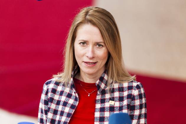 Estonian Prime Minister Kaja Kallas. Arrivals of the heads of state at the EU summit NicolasxLandemardx xLexPictorium LePictorium_0277517