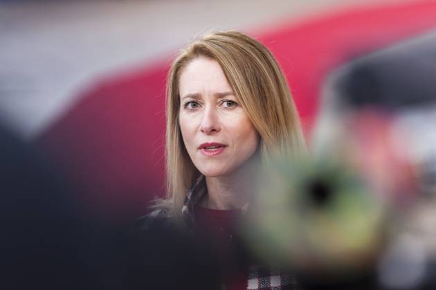 Estonian Prime Minister Kaja Kallas. Arrivals of the heads of state at the EU summit NicolasxLandemardx xLexPictorium LePictorium_0277522