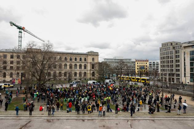 Demo of the movement Fridays for Future against the climate protection results of the meeting of the coalition committee in front of the Ministry of Transport on 31 03,23 in Berlin Fridays for Future Demo against climate protection law in Berlin