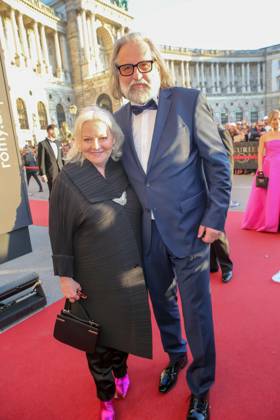 22 04 2023, Vienna Hofburg, ROMY Film u TV Prize, Gala award ceremony of the television prize of ORF u KURIER im Bild Brigitte Kren, with company, ROMY Film u TV Prize