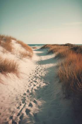 Emptu beach, pastel colours. Generative AI Wroc?aw, Lower Silesian Voivodeship, Poland R_PJWUOI230502-1177905-01 ,property released