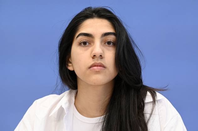 Sultana Sediqi at the Federal Press Conference on the 2022 Annual Statistics on Right-Wing and Racist Violence and on the Current Wave of Racist Mobilizations in Eastern Germany at the Haus der Bundespressekonferenz Berlin, 09 052023 Foto:xF.xKernx xFuturexImage