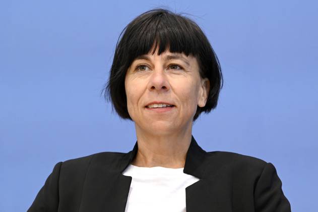 Doris Liebscher at the Federal Press Conference on the 2022 Annual Statistics on Right-Wing and Racist Violence and on the Current Wave of Racist Mobilizations in Eastern Germany at the Haus der Bundespressekonferenz Berlin, 09 052023 Foto:xF.xKernx xFuturexImage