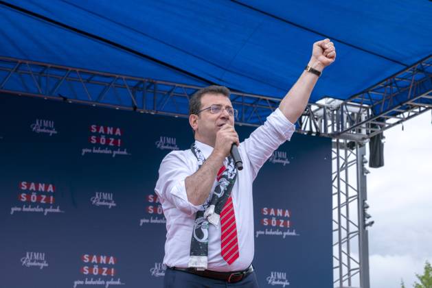 May 9, 2023, Adapazari, Sakarya, Turkey: Ekrem Imamoglu, Mayor of Istanbul Metropolitan Municipality, make speeches at the election campaign rally in Sakarya, Turkey. The general election to elect the President of Turkey on May 14, 2023, and the parliamentary elections to determine 600 new deputies of the Turkish Grand National Assembly will be held on the sameÃ‚ dayÃ‚ inÃ‚ Turkey. Adapazari Turkey - ZUMAu194 20230509_zip_u194_038 Copyright: xTolgaxUluturkx