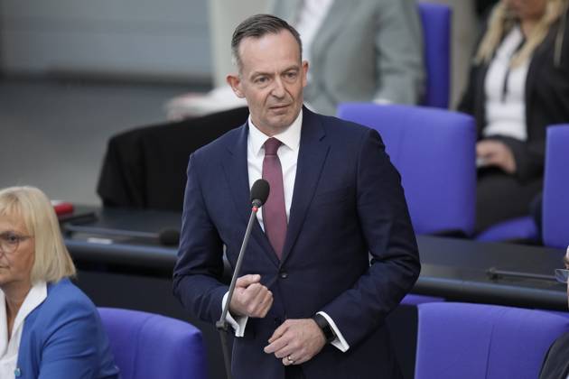 German Bundestag, 102 plenary session Transport Minister Volker Wissing FDP in portrait he is answering questions of the federal government during the 102 session of the German Bundestag, 10 05 2023, Berlin Berlin Germany