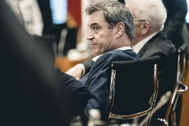 Markus Soeder CSU , Minister President of the Free State of Bavaria, on the sidelines of the Chancellors consultations with the heads of government of the states 10 05 2023, Berlin Berlin Germany Copyright: xXanderxHeinl photothek.dex