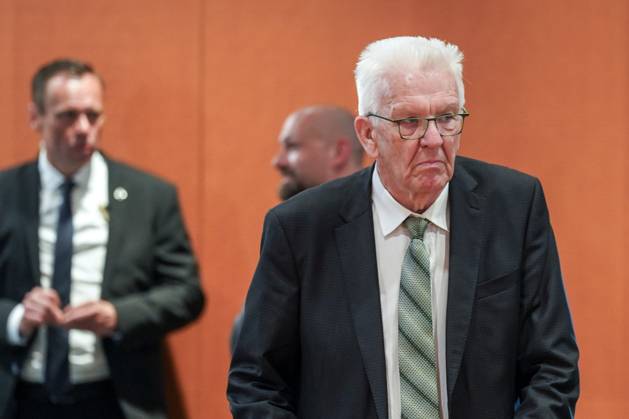 Berlin, Germany 10 May 2023 Minister Presidents Conference on Refugee Issues in Berlin 10 05 2023 Pictured Winfried Kretschmann, Minister President of the State of Baden Württemberg B 90 Die Grünen Federal Chancellery Berlin Copyright: xFotostandx xReuhlx