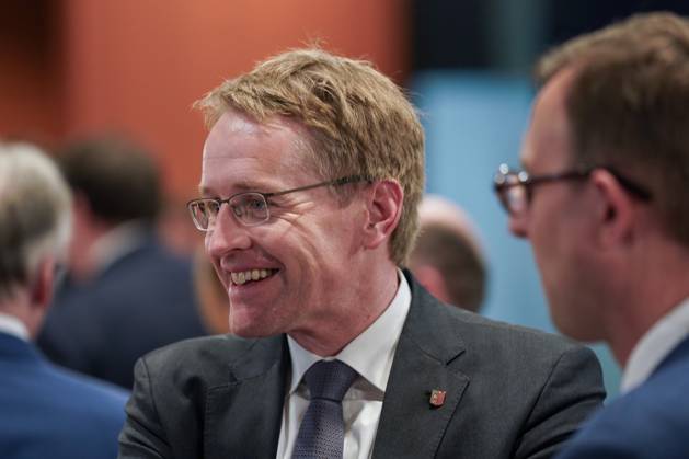 Berlin, Germany 10 May 2023 Conference of Minister Presidents on the refugee issue in Berlin 10 05 2023 In picture Daniel Günther, Minister President of the State of Schleswig Holstein CDU Federal Chancellery Berlin Copyright: xFotostandx xReuhlx