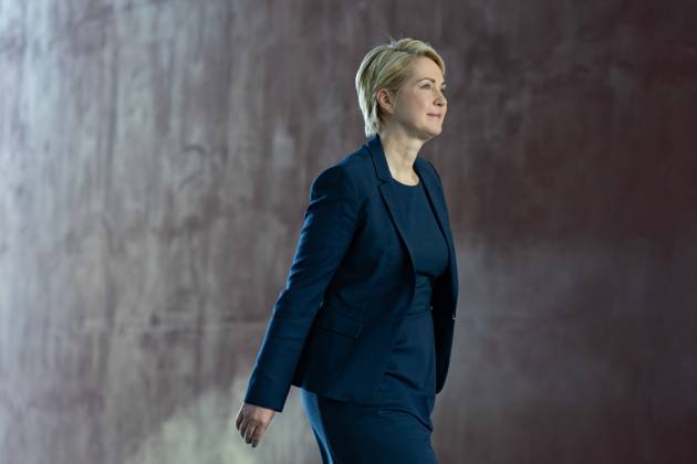 Consultations at the Chancellors Office in Berlin, Minister-President Manuela Schwesig, Mecklenburg-Western Pomerania, SPD Consultations between the Chancellor and the heads of government of the German states Berlin Berlin GER